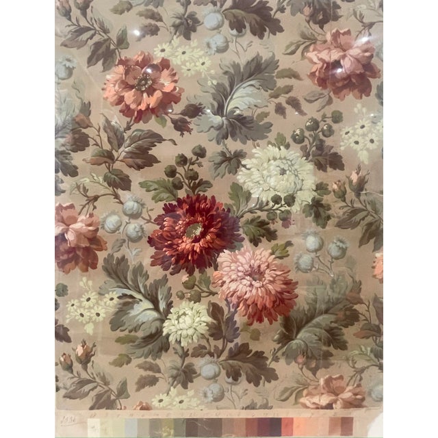 Antique French Hand Painted Floral Art For Sale In Los Angeles - Image 6 of 12