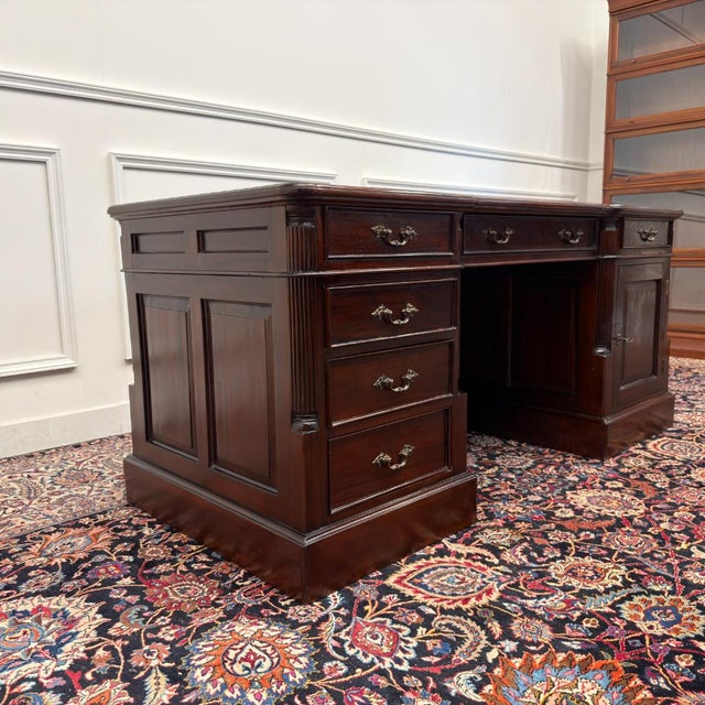 Classic English Desk with Backboard For Sale - Image 4 of 18