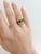 We offer free 2-day shipping! Vintage 18k gold ring Circa 1960 10.7 x 7mm green tourmaline set east west prong set ~3...