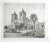 Vintage early 20th Century etching on paper of Mission Conception De Acuna San Antonio Texas. Unsigned, has applied pencil...