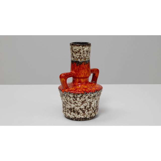20th Century German Fat Lava Ceramic Vase For Sale - Image 11 of 18