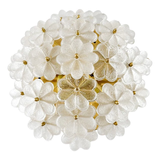 Mid-Century Modern Floral Wall Lamp by Ernst Palme, 1960s For Sale