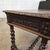 Wood Mid 19th Century Jacobean Carved Oak Barley Twist H-Stretcher and Leg Writing Table For Sale - Image 7 of 18