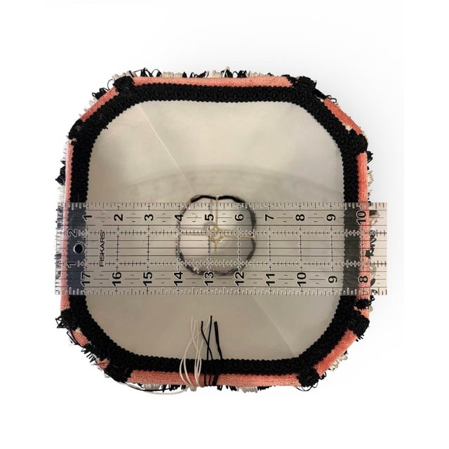 Hollywood Regency Whimsical Pink Designer Regal Velvet Zebra Lampshade For Sale - Image 3 of 6