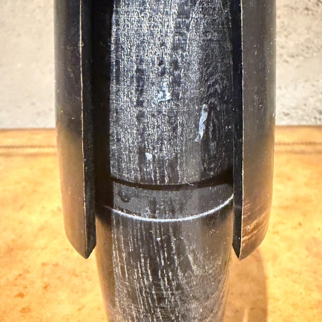 Black Japanese Sosaku Kokeshi Doll by Shozan Shido Modern For Sale - Image 8 of 18