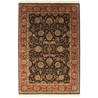 Indian Rug with Persian Pattern - 6′1″ × 9′ For Sale