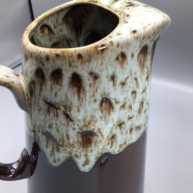 Canonburg Brown Drip Pitcher U S A. Ironstone 64 Ounce For Sale - Image 11 of 13