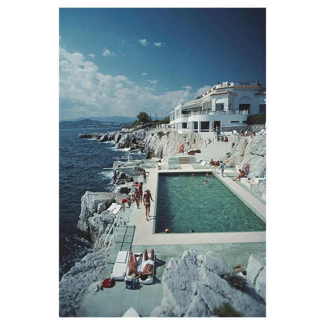 Slim Aarons, Hotel Du Cap Eden-Roc, Estate Stamped Photographic Print, 1976 / 2020s For Sale