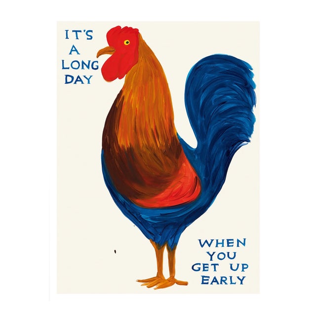 Its a Long Day Print by David Shrigley For Sale
