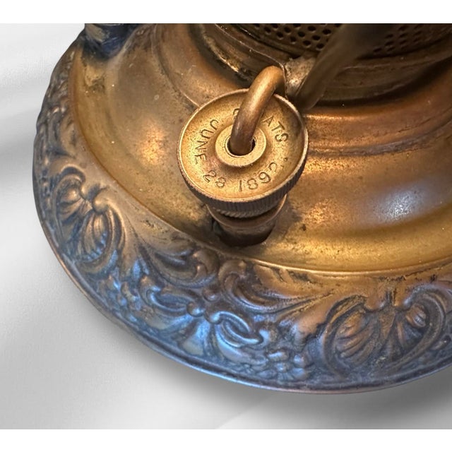 Late 19th Century Victorian Chandelier With Painted Shades For Sale - Image 18 of 18