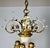 Rococo Chandelier With Gilt Putti and Hand-Painted Ir For Sale - Image 12 of 15