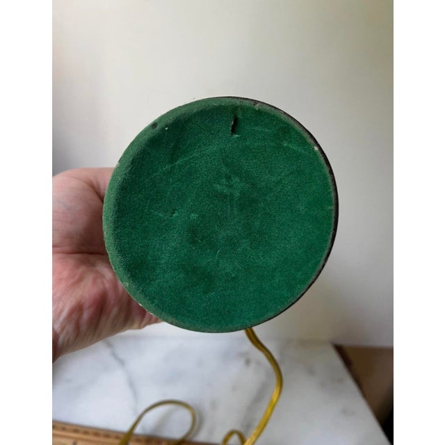 1980s Guardian Angel Lithophane Victorian Accent Lamp Featuring a Translucent Porcelain Panel Illuminated From Behind For Sale - Image 10 of 11
