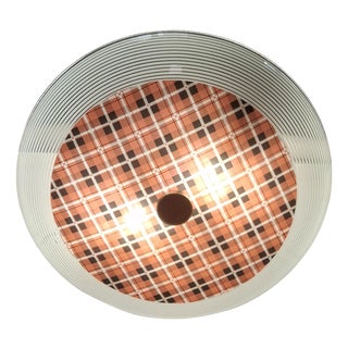 Mid-Century Modern German Ceiling Lamp with Domed Glass Bowl, 1960s For Sale