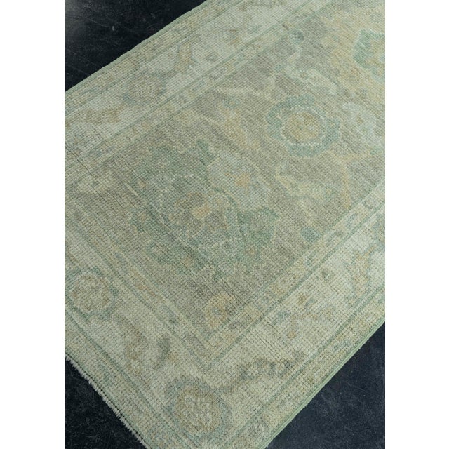 Brown Turkish Oushak Rug 2'6" x 10'3" #19333 For Sale - Image 8 of 8