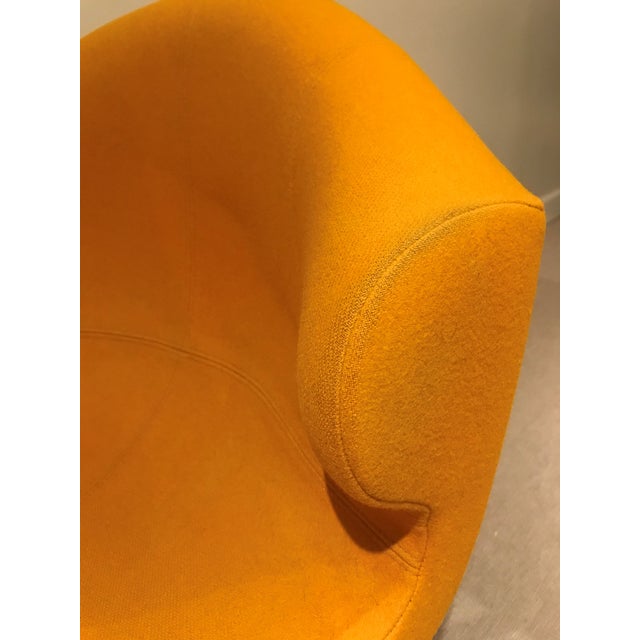 Metal Ligne Roset Swivel Chair in Felted Fabric - on Sale For Sale - Image 7 of 10