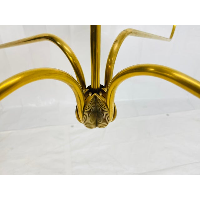 Contemporary Visual Comfort Thomas O’Brien “Canto Grande” 4-Arm Chandelier For Sale - Image 12 of 17