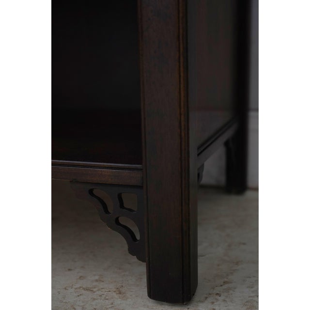 Knob Creek Walnut Finish Mahogany Open Bookcase For Sale - Image 9 of 15