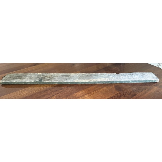 Wood 1910–1925 Canoe Rides 5 Cents Wood Sign, 34”x3.5” For Sale - Image 7 of 11