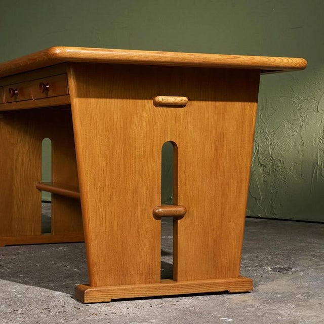 Vintage Art Deco Desk in Ash by Bas Van Pelt, 1930s For Sale - Image 6 of 13