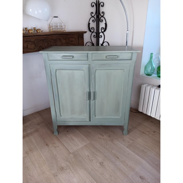 Parisian Green Buffet, 1940s For Sale - Image 3 of 18