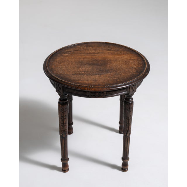 Crafted in Belgium during the early twentieth century, this distinguished Neo-Renaissance side table exemplifies the...