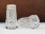 1920s French Art Nouveau Salt and Pepper Shakers in Facetted Crystal Glass, 1920s, Set of 2 For Sale - Image 5 of 11