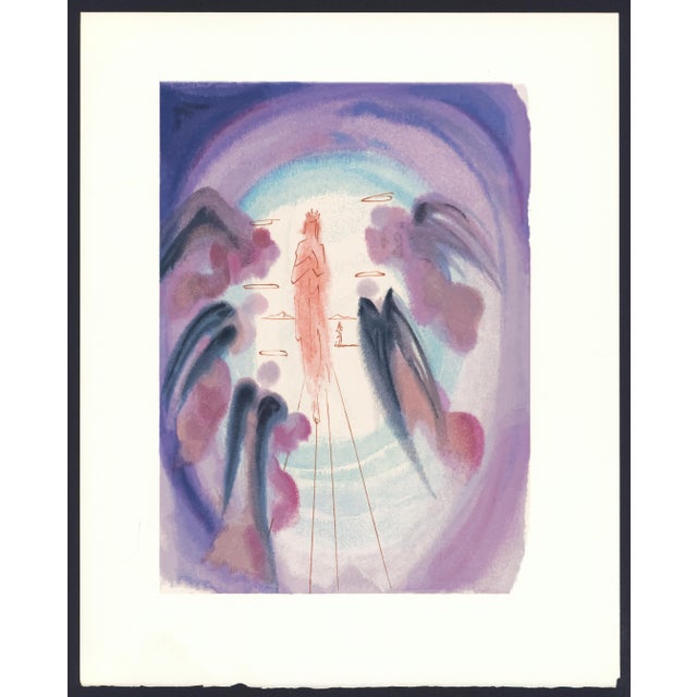Original engraving from Salvador Dalí’s "The Divine Comedy" published by Editions d’Art Les Heures Claires, Paris, in...