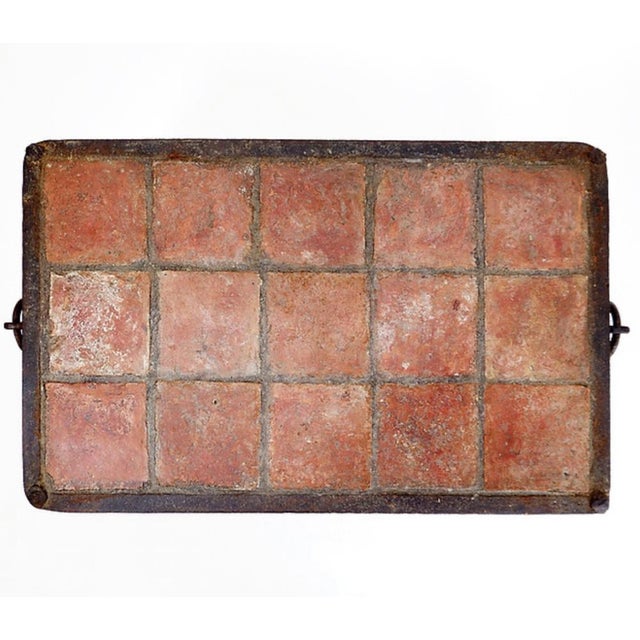 Brutalist Spanish Iron and Tile Coffee Table, 1929 For Sale - Image 6 of 14