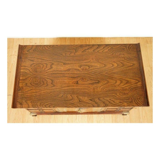 Korean Elm Coffee Table with Drawers, Late 19th Century For Sale - Image 10 of 13