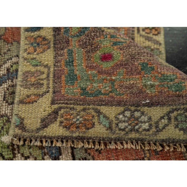 Turkish Mini Rug Oriental Hand Knotted Vintage Rug 1'8" x 2'4" #21230 For Sale In Houston - Image 6 of 8