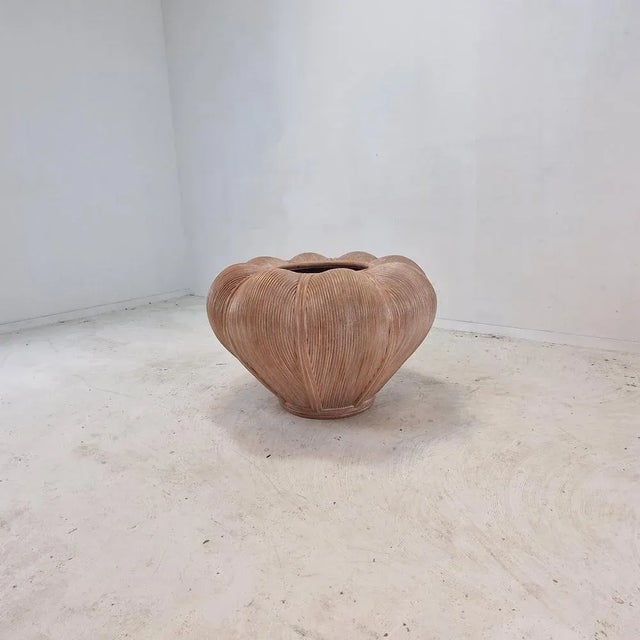 Wood Large Bamboo and Rattan Planter, France, 1970s For Sale - Image 7 of 13