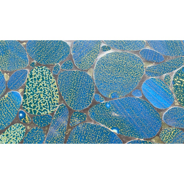 Mid-Century California Mosaic Tile Top Accent Table – Provenance: Eve Paige Spencer Collection For Sale - Image 11 of 15