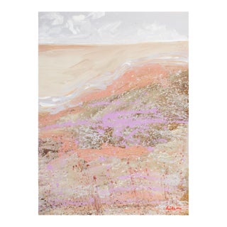 Signed 1980s Abstract Acrylic Landscape by Harry Hilson For Sale