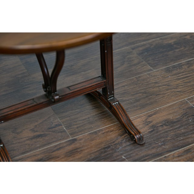 Brown Antique Louis-Philippe French Walnut Tilt-Top Wine Tasting Table with Carved Paw Feet For Sale - Image 8 of 12