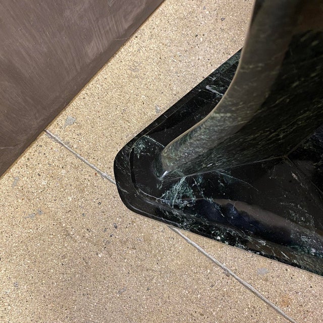 Verdi Alpi Marble Art Nouveau Style Taller Pedestal For Sale - Image 11 of 15