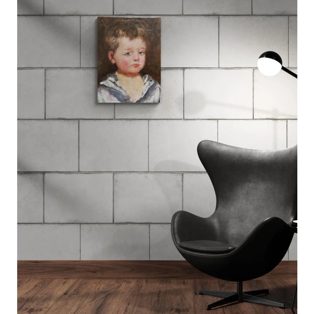 Manner of Robert Henri, Sailor Boy Mick, 1923, Oil on Canvas For Sale - Image 7 of 11