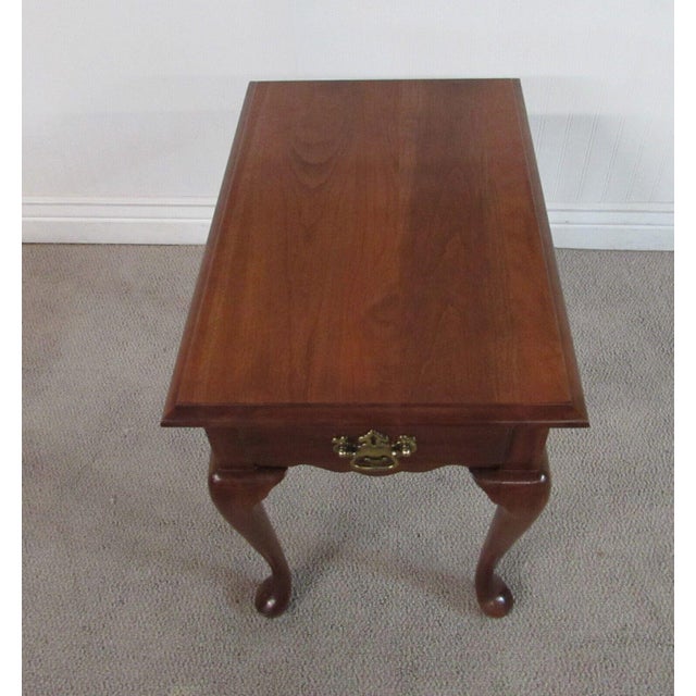 Pennsylvania House Cherry Queen Anne End Table 1 Drawer (b) Chairish