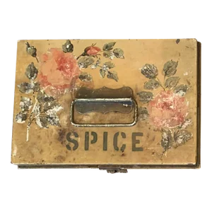 Early 20th Century Hand Painted French Spice Box - Set of 7
