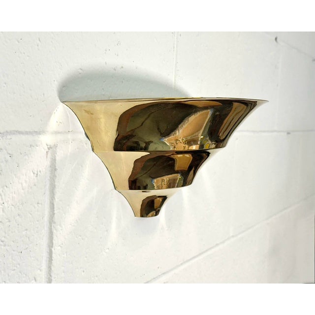 Brass Wall Lamps, 1970s, Set of 6 For Sale - Image 4 of 10