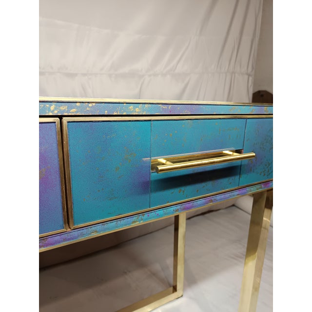 Contemporary Italian Murano Glass Console Table from Justfurnituress SRL For Sale - Image 3 of 10