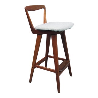 1960s Vintage Rosengren Hansen Danish Modern Teak Stool For Sale