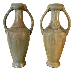Vintage Amphora Vases by Gilbert Méténier, 1920s, Set of 2