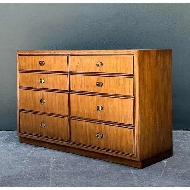Drexel Vintage Drexel Campaign Dresser For Sale - Image 4 of 12