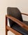 1960s Mid-Century Modern German Teak Chair in Black Leather, 1960s For Sale - Image 5 of 13