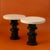 1980s Vintage Totemic Side Tables in Black and Cream, 1980s, Set of 2 For Sale - Image 5 of 5