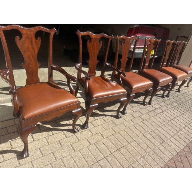 Set of 6 Henredon Ralph Lauren Dining Chairs For Sale - Image 11 of 12