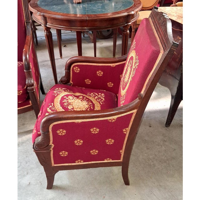 Traditional Empire Mahogany Chairs, Set of 2 For Sale - Image 3 of 8
