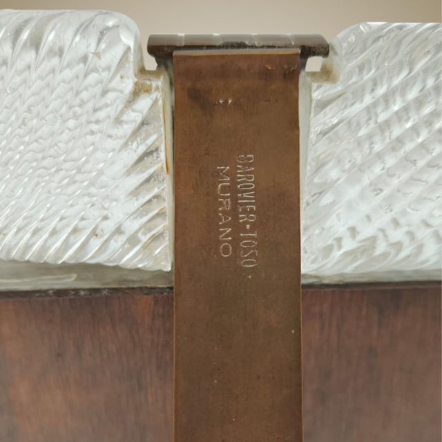Murano Glass Frame from Barovier & Toso, 1940s For Sale - Image 10 of 11