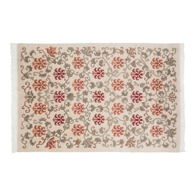 Vintage Indian Arts and Crafts Design Rug - 6' X 8'9" For Sale