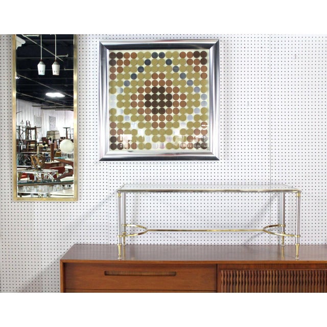 Three Dimensional 3D Wall Hanging Aluminum Frame Plaque Art Painting on Glass